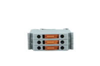UDK4-MTK Bornier à vis de déconnexion rapide 300V 16A PA Nylon Laiton nickelé Certifié ROHS/CE Connexion à ressort 4 pôles
