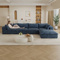Canapé nuage moderne pour salon, canapé modulaire en tissu corduroy, canapé sectionnel, meubles de salon