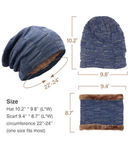 Offre Spéciale hiver deux pièces ensemble tricoté <span class=keywords><strong>laine</strong></span> chapeau et écharpe cagoule accessoire pour la pêche sportive usage quotidien - Product Image 6