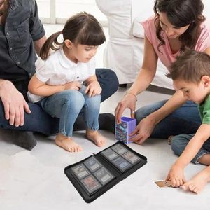 Carpeta Personalizada de Cuero PU con 4 Bolsillos para Tarjetas Coleccionables, Cierre de Cremallera, Álbum de Tarjetas Impermeable para Colección - Product Image 2