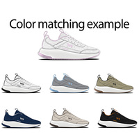Weshine Tenis Original Chaussures de sport en maille pour femmes Zapatillas Unisex Plain Luxe Blanc