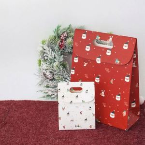 LILA High Quality Premium Paper Bagwith Ribbon Handle Elegant Paper Packaging for <b>Shopping</b> Bags - Product Image 2