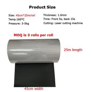 For YY-981 3D TPU HTV Film 0.6mm High Density Heat Transfer for Clothing-Laser Cutting Machine Compatible - Product Image 2
