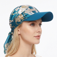Chapeau pare-soleil bohème pour femme avec bandana à motif cachemire, turban pré-noué, foulard et couvre-chef intégrés, idéal pour la plage et les activités de plein air