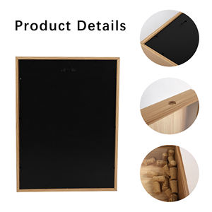 Vitrina de Madera con Tapa de Cristal Real, Caja de Recuerdos, Marco de Madera para Dinero, Marco de Madera para Corchos de Vino, Marco de Madera para Recuerdos - Product Image 5
