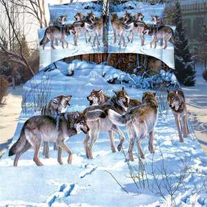 Ensemble de housse de <span class=keywords><strong>couette</strong></span> imprimé en 3D à prix avantageux, roses bleues et papillons, 3 pièces, taies d'oreiller, 100% polyester, 300 fils, toutes saisons - Product Image 3