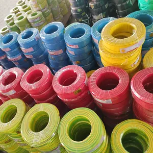 China Herstellung 1,5mm 2,5mm 4mm 6mm Gebäude PVC-Isolierung Kupfer Strom Elektrokabel Draht für Haus verkabelung