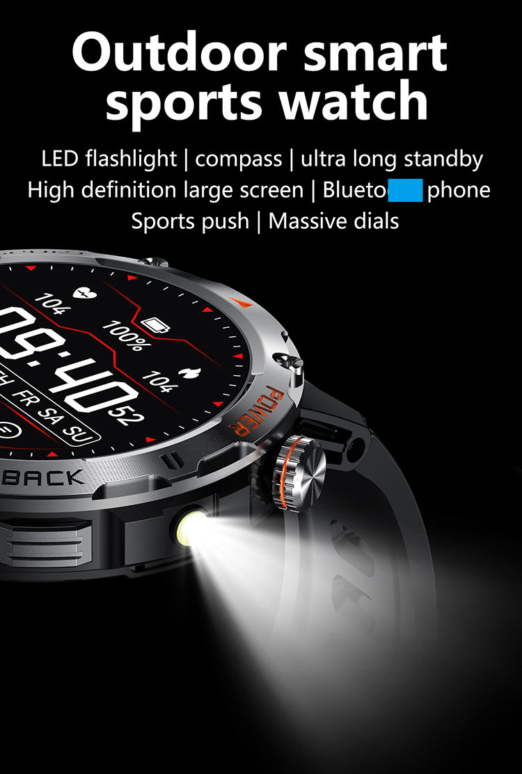 Nueva llegada Deportes al aire libre YK06 Reloj inteligente Ritmo