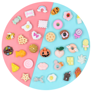 5g/bolsa Novedad DIY Resina de dibujos animados para niños, dijes 3D de comida, accesorios de uñas de resina de color mágico con forma de caramelo - Product Image 1