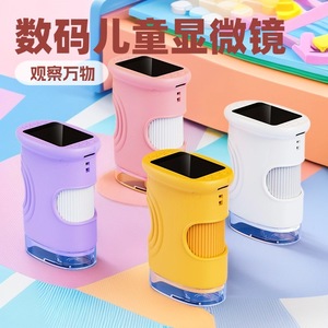 กล้องจุลทรรศน์สำหรับเด็กความละเอียด 1080P แว่นขยายอิเล็กทรอนิกส์แบบพกพาสำหรับการสำรวจกลางแจ้งของเล่นการศึกษาทางวิทยาศาสตร์ - Product Image 2