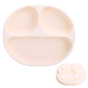 <span class=keywords><strong>Assiette</strong></span> à dîner pour enfants <span class=keywords><strong>assiette</strong></span> divisée en Silicone pour bébé ventouses fixes plats d'alimentation résistants aux chutes supplémentaires - Product Image 5