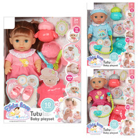 Muñeca de Vinilo Realista de 12 Pulgadas con IC, Puede Beber y Orinar, Set de Muñeca Reborn Suave para Jugar - Regalo