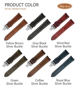 Sport luxe respirant en cuir véritable Vintage classique doux réglable vache Smart Band bracelets de montre confortables - Product Image 4