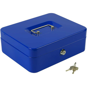 Caja de Dinero Metálica Grande, Moderna y Portátil, con Cerradura y Bandeja Extraíble para Almacenamiento Seguro de Efectivo para Negocios, Hogar y Oficina, Venta al Por Mayor - Product Image 2