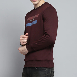 Venta al por mayor logotipo personalizado impreso invierno de los hombres de alta calidad de algodón suave de cuello redondo sudadera ecológica - Product Image 4