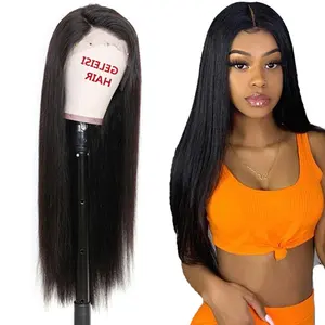 Super discount virgin hair wigs unprocessed Brazilian human hair lace front wigs transparent natural hair wig