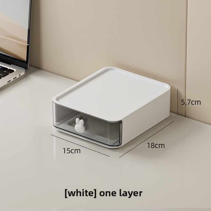 Stackable Combination Cute Mini Simple Multi Grid Storage Box Desktop Miscellaneous Stationery Sorting Box Student Dormitory