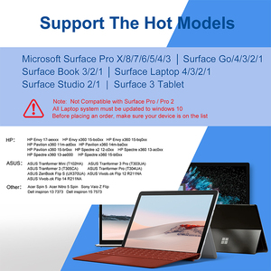 Stylet à pression à 4096 niveaux pour <span class=keywords><strong>Microsoft</strong></span> Surface Pro /Go, Surface Laptop/<span class=keywords><strong>Studio</strong></span>/Book avec fonction de rejet de la paume - Product Image 5