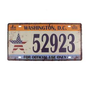 Placa de Matrícula de Coche con Logotipo Personalizado en Relieve, Placa de Matrícula de Aluminio Metálico de Recuerdo, Placas Decorativas para Automóviles al por Mayor - Product Image 3