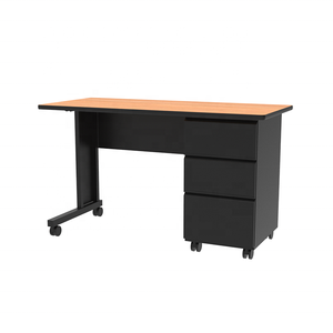 Vente en gros d'usine bureau de <span class=keywords><strong>secrétaire</strong></span> mobilier scolaire table de bureau de professeur avec armoire à tiroirs de rangement - Product Image 6