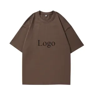 King Mcgreen Star OEM Brand Hang Tag/Bag/size tag Luxury boxy custom white 260G 100% t-shirt oversize pesante bland spessa