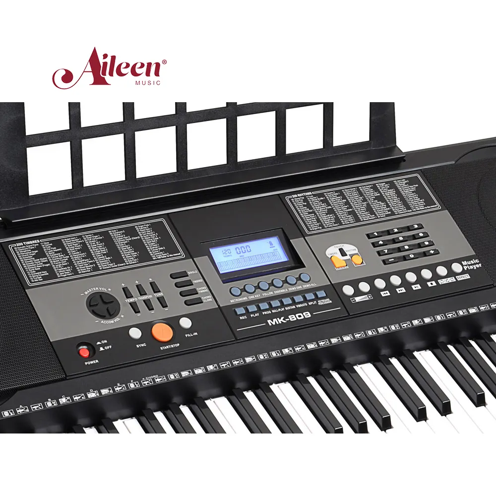 Musical Keyboard AileenMusic 2021 New Portable Studio Piano Keyboard 61-Key Keyboards Music Electronic Piano With Touch Function EK61215