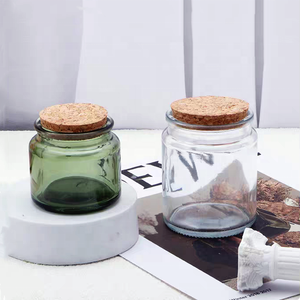 Bougeoirs et lanternes en verre de style <span class=keywords><strong>Yankee</strong></span> de 100ml et 200ml avec couvercles en liège pour la fabrication de bonbons - Product Image 5