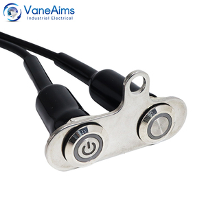 Biểu Tượng Tùy Chỉnh Xe Máy Chuyển Đổi Điện Đa-Nút Điện Tử Kim Loại Nút Bấm LED Chiếu Sáng Tối Đa Hiện Hiện tại 3A 24V/12V IP65 1NO 2NO - Product Image 3