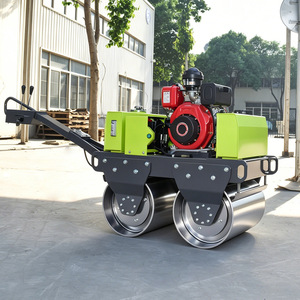 Compacteur routier à double tambour vibratoire, motorisé, vert, facile d'entretien - Product Image 3