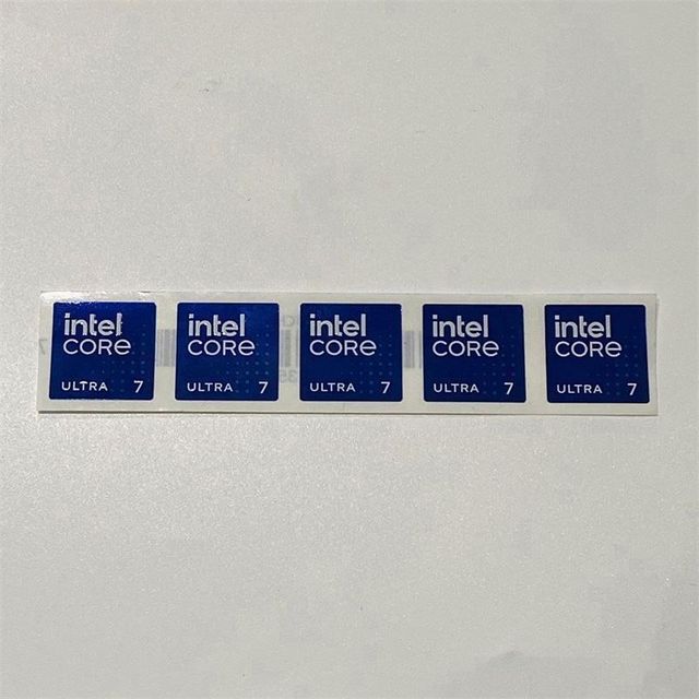 Intel Core Ultra 7/5/9 Internet Sticker Laptop/PC/Tablet/Desktop Logo Single-Sided Stickers OS Genuine OEM Stock 6 Months 100%