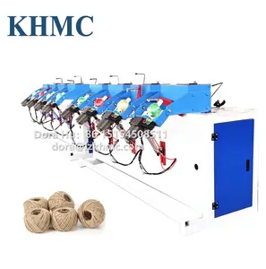 4 heads hemp jute sisal winding rope yarn ball making machine