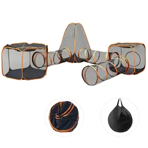 Recinto per Animali Domestici XL in Ferro dal Design Creativo e Lussuoso, 6-in-1, Resistente alla Rete, Portatile, con Chiusura a Cerniera, Traspirante per Cani - Product Image 1
