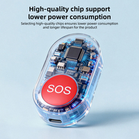 Système d'appel d'urgence SOS PGST Tuya WiFi/Zigbee avec application Smart Life pour bouton de panique des personnes âgées, alarme 80 dB, pile AAA