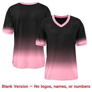 カスタムブラックピンクホワイトグラデーションファッションパーソナライズされたチームフットボールジャージ - Product Image 3