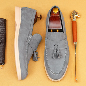 Chaussures pour hommes en cuir véritable de haute qualité, semelle épaisse, en cuir de vache, Oxford, légères, respirantes, chaussures de mariage, finition lisse - Product Image 4