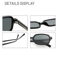 Nouvelles Lunettes de Soleil Rétro Personnalisées à Monture Fine Unisexe, Verres UV400, Tendance, pour Hommes et Femmes, Conduite en Extérieur, Vente en Gros