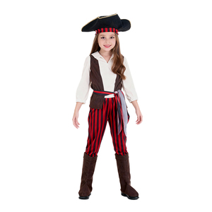 <span class=keywords><strong>Costume</strong></span> <span class=keywords><strong>da</strong></span> <span class=keywords><strong>Pirata</strong></span> <span class=keywords><strong>per</strong></span> Bambini con Pantaloni a Righe, Gilet, Cappello e <span class=keywords><strong>Accessori</strong></span> <span class=keywords><strong>per</strong></span> Spettacoli Teatrali in Stile Western, Colore Personalizzabile - Product Image 2