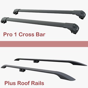 Ford Transit Courier <b>Aluminum</b> Roof Rack Rails and Cross Bars 2023+ <b>Luggage</b> Cargo Carrier Custom Fit - Product Image 5