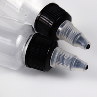 Bouteilles en plastique de 2 oz, 4 oz, 8 oz, 10 oz, 16 oz avec bouchon à vis pour peinture et encre, flacon souple à visser
