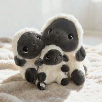Peluche mascotte agneau 2027, visage noir, animaux en peluche agneau