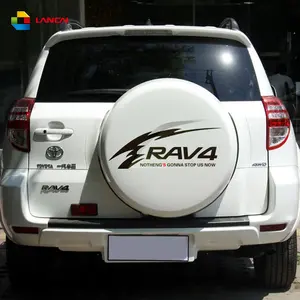 车盖贴纸尾部备用轮胎车轮贴纸，用于Ra v4汽车装饰配件