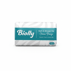 Jabón de tocador Biolly Ocean Breeze de 150 g - Frescura instantánea de calidad premium a base de plantas - Product Image 2