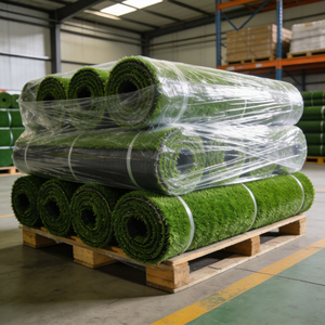 <span class=keywords><strong>Gazon</strong></span> artificiel haute densité durable avec excellente drainage pour terrains de sport et aires de jeux, hauteur de la tige 50 mm - Product Image 6