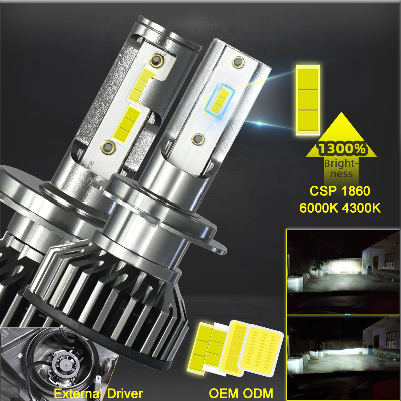 Суперъяркая светодиодная автомобильная система освещения OEM F2, 200 лм, ксеноновая H4 H7 H1 H11 H13, другие турбонагнетатели, фара люка, автомобильная светодиодная фара