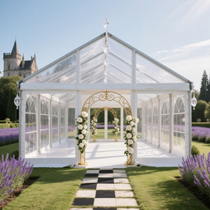 100 personnes romantique luxe événement fête tentes OEM clair extérieur église tente de mariage - Product Image 1