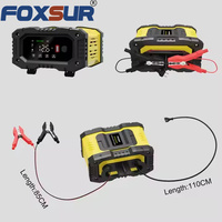 Chargeur de batterie de voiture intelligent FOXSUR FPT-100 2027 12V/10A & 24V/5A, réparation de batterie, testeur de tension de batterie automobile