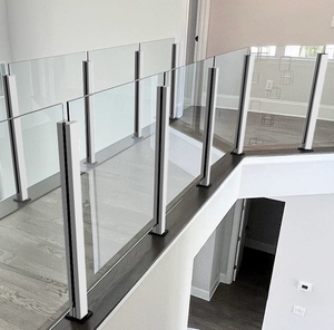 Balustrade en verre trempé en alliage d'<span class=keywords><strong>aluminium</strong></span> moderne et élégante Mehonor, pour <span class=keywords><strong>balcon</strong></span>, montage au sol, durable, installation facile - Product Image 5