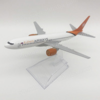 Mongolie EZNIS Airways B737-300 en alliage moulé sous pression modèle d'avion 16CM échelle cadeau d'aviation pour pilote amoureux alliage métallique