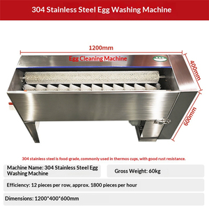 Universal <b>Brush</b> Egg Washer Machine Salted Duck Egg & Fresh Chicken Egg Cleaner - Product Image 6