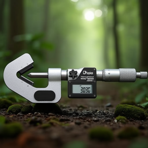 Take Digital <b>Micrometer</b> 0-25mm With Prism Anvil IP65 Waterproof Measurement Tool - Product Image 1